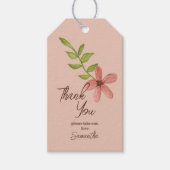 Bedankt Sweet Flower Simple  Botanical Cadeaulabel (Voorkant)