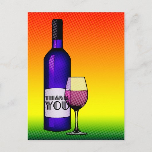 Bedankt toast briefkaart (Voorkant)