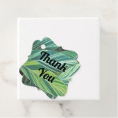Bedankt Tropical Leaves Green Island Dankbaarheid Bedankjes Labels (In situ)