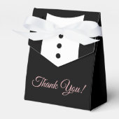 Bedankt Tuxedo Wedding Favor Box Bedankdoosjes (Voorkant Zijde)