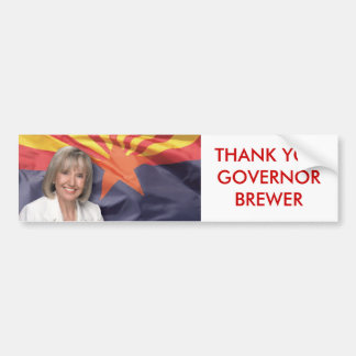 BEDANKT U GOVERNOR BREWER BUMPERSTICKER
