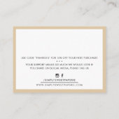 BEDANKT U modern label champagne invoegen (Achterkant)