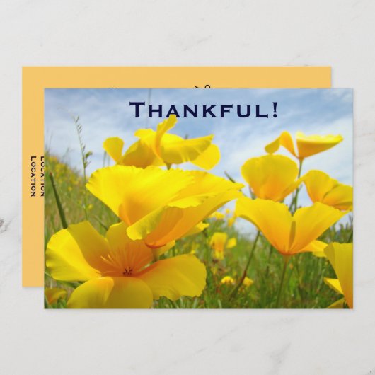 Bedankt! Uitnodigingen Aangepaste vrijwilligers Lu (Voorkant / Achterkant)