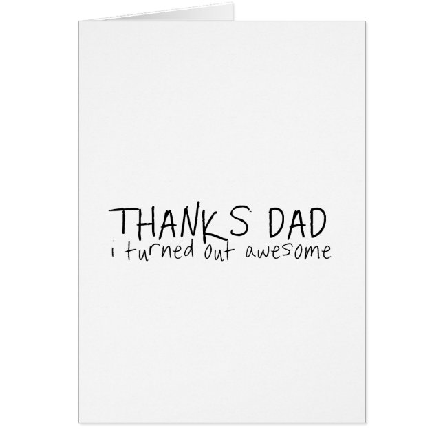 Bedankt vader... Vaderdag cadeau (Voorkant)