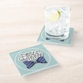 Bedankt vader voor de beste vader ooit glazen onderzetter