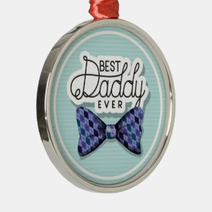 Bedankt vader voor de beste vader ooit metalen ornament