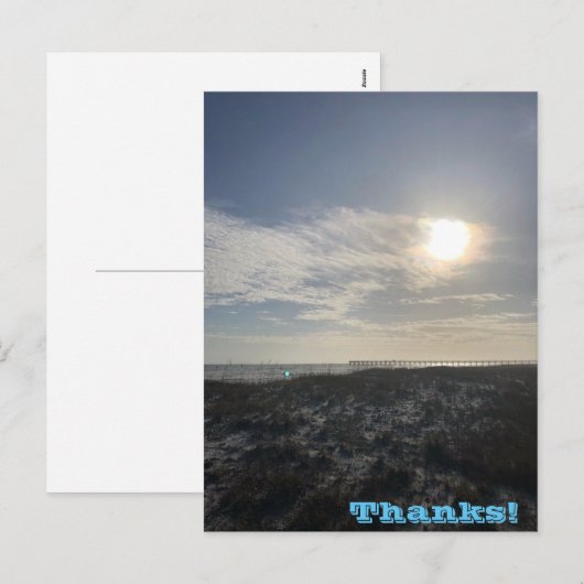 Bedankt Vakantievakdag Briefkaart (Voorkant / Achterkant)