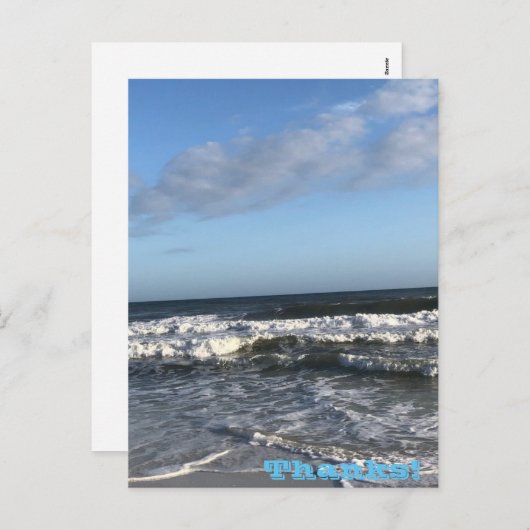 Bedankt Vakantievakdag Briefkaart (Voorkant / Achterkant)