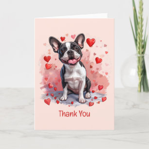 Bedankt Valentijnsdag Boston Terrier Dog