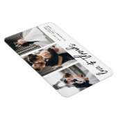 Bedankt van de liefde Foto Collage Hand-Lettered W Magneet (Rechterzijde)