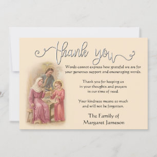 Bedankt van de religieuze katholieke Heilige Famil