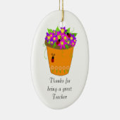 Bedankt van de traangeres keramisch ornament (Rechts)