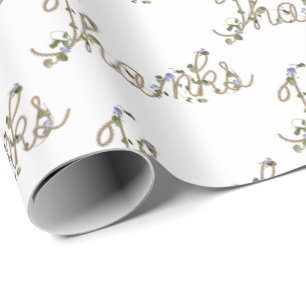 Bedankt van touw en jus cadeaupapier