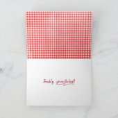 Bedankt van warme honden op Gingham (Binnen)