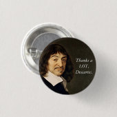 Bedankt VEEL, Decartes Button (Voorkant /achterkant)