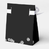 Bedankt Verjaardag Silver Glitter Confetti Zwart Bedankdoosjes (Achterkant)