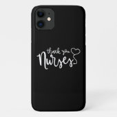 Bedankt verpleegsters | Fancy script Case-Mate iPhone Case (Achterkant)