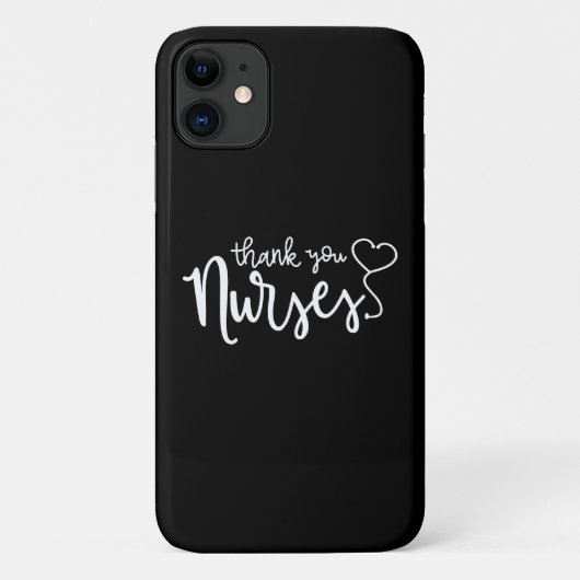 Bedankt verpleegsters | Fancy script Case-Mate iPhone Case (Achterkant)