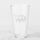 Bedankt verpleegsters | Fancy script Glas (Achterkant)