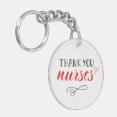 Bedankt verpleegsters | Fun Font Sleutelhanger (Voorkant Links)