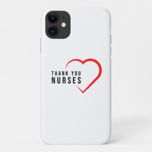 Bedankt verpleegsters   Hartrood iPhone 11 Hoesje