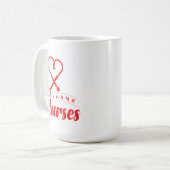 Bedankt verpleegsters koffiemok (Voorkant links)