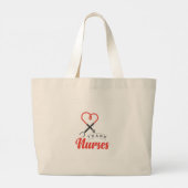 Bedankt Verplegers Grote Tote Bag (Achterkant)