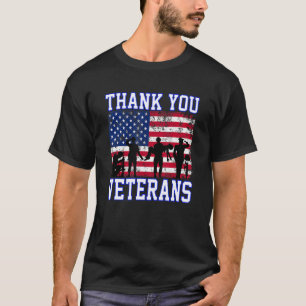 Bedankt Veteranen American Flag Bedankt America Pa T-shirt