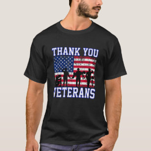 Bedankt Veteranen American Flag Bedankt America Pa T-shirt