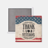 Bedankt Veteranen Magnet Magneet (Voorkant / Achterkant)