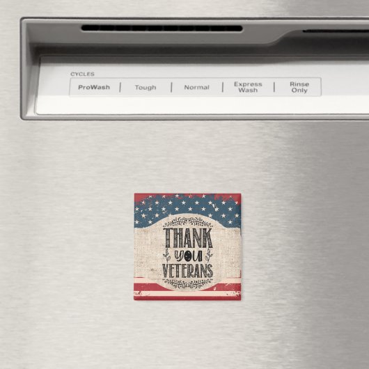 Bedankt Veteranen Magnet Magneet (Insitu (Vaatwasser))