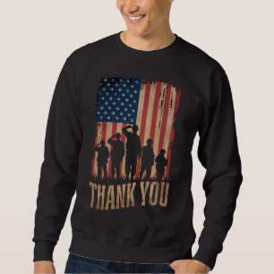 Bedankt Veterans Day American Flag Trui
