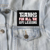 Bedankt voor alle levenslessen Typografie Button (Insitu)