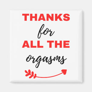 Bedankt voor alle orgasms Black Magneet