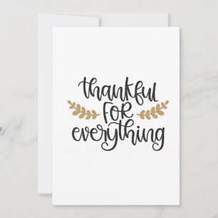 Bedankt voor alles Thanksgiving Funny Kaart