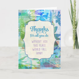 Bedankt voor alles wat je doet