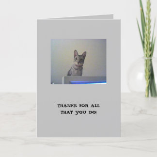 Bedankt voor alles wat je doet! Dank je wel!