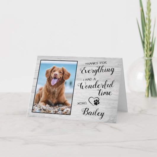 Bedankt voor alles wat op maat gesneden is kaart (Voorkant)