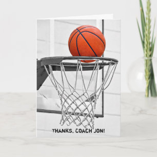 Bedankt voor basketbalcoach