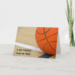 Bedankt voor basketbalcoach