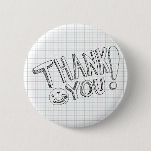 Bedankt voor berichten ronde button 5,7 cm