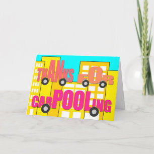 Bedankt voor carpooling - Woorden op wielen