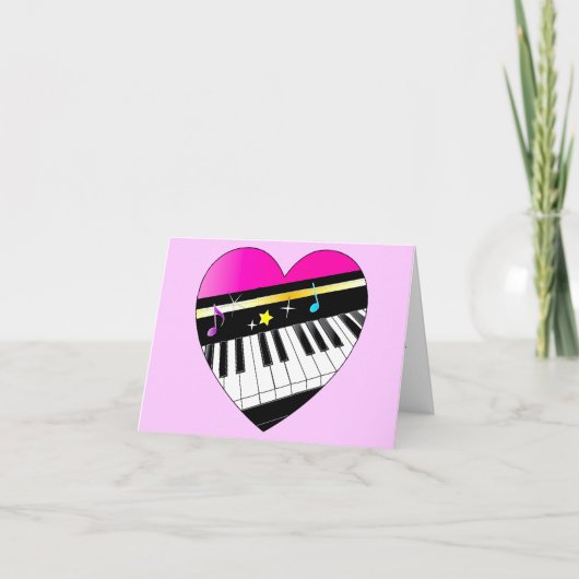 Bedankt voor Coming to Piano Overweging Roze achte (Voorkant)