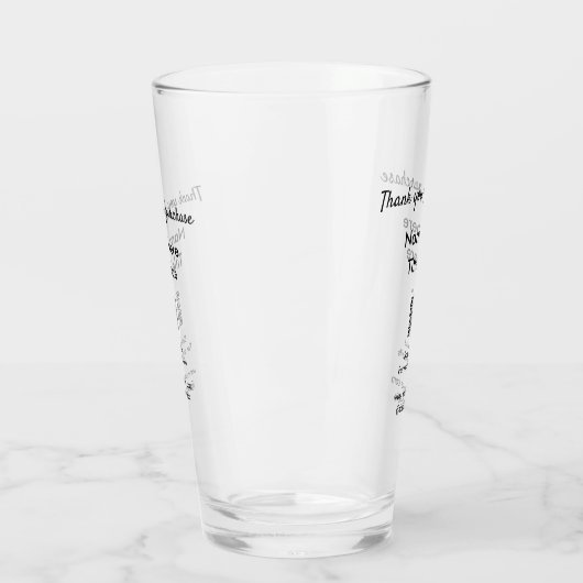 Bedankt voor de aankoop naam hier scannen QR Glas (Links)