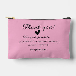 Bedankt voor de aankoop roze familie zakelijk deta etui
