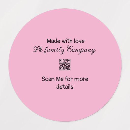 Bedankt voor de aankoop roze familie zakelijk deta labels (Design 2)