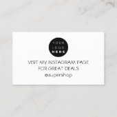 Bedankt voor de aankoopcode voor installateurs visitekaartje (Achterkant)