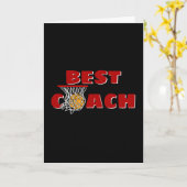 Bedankt voor de Basketball Coach Kaart (Gele Bloem)