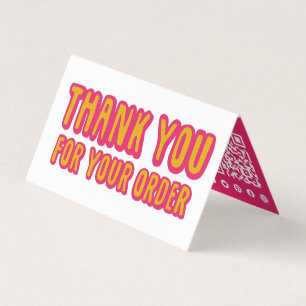 Bedankt voor de bestelling Social Icons QR Code Ho Visitekaartjes