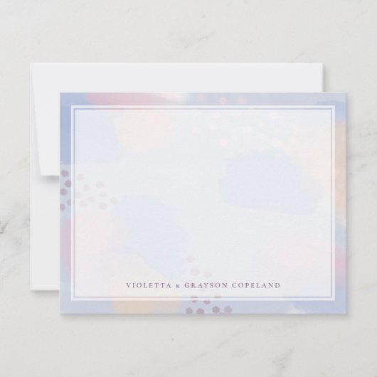 Bedankt voor de blauwe Abstracte kunst (Voorkant)